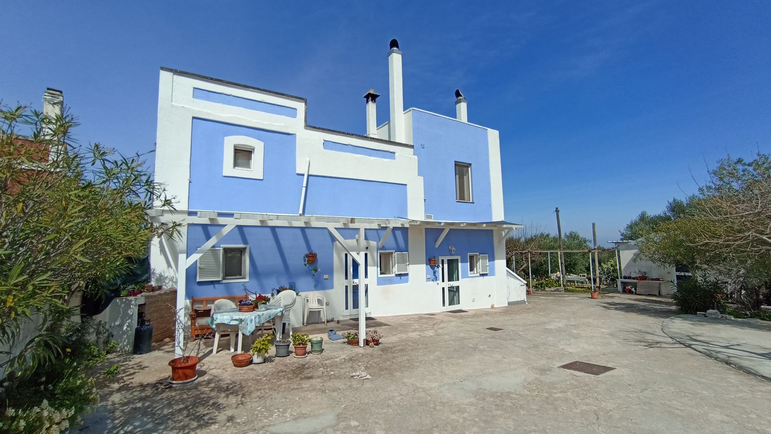 Ferme avec vue sur la mer dans les collines de Fasano, Pouilles