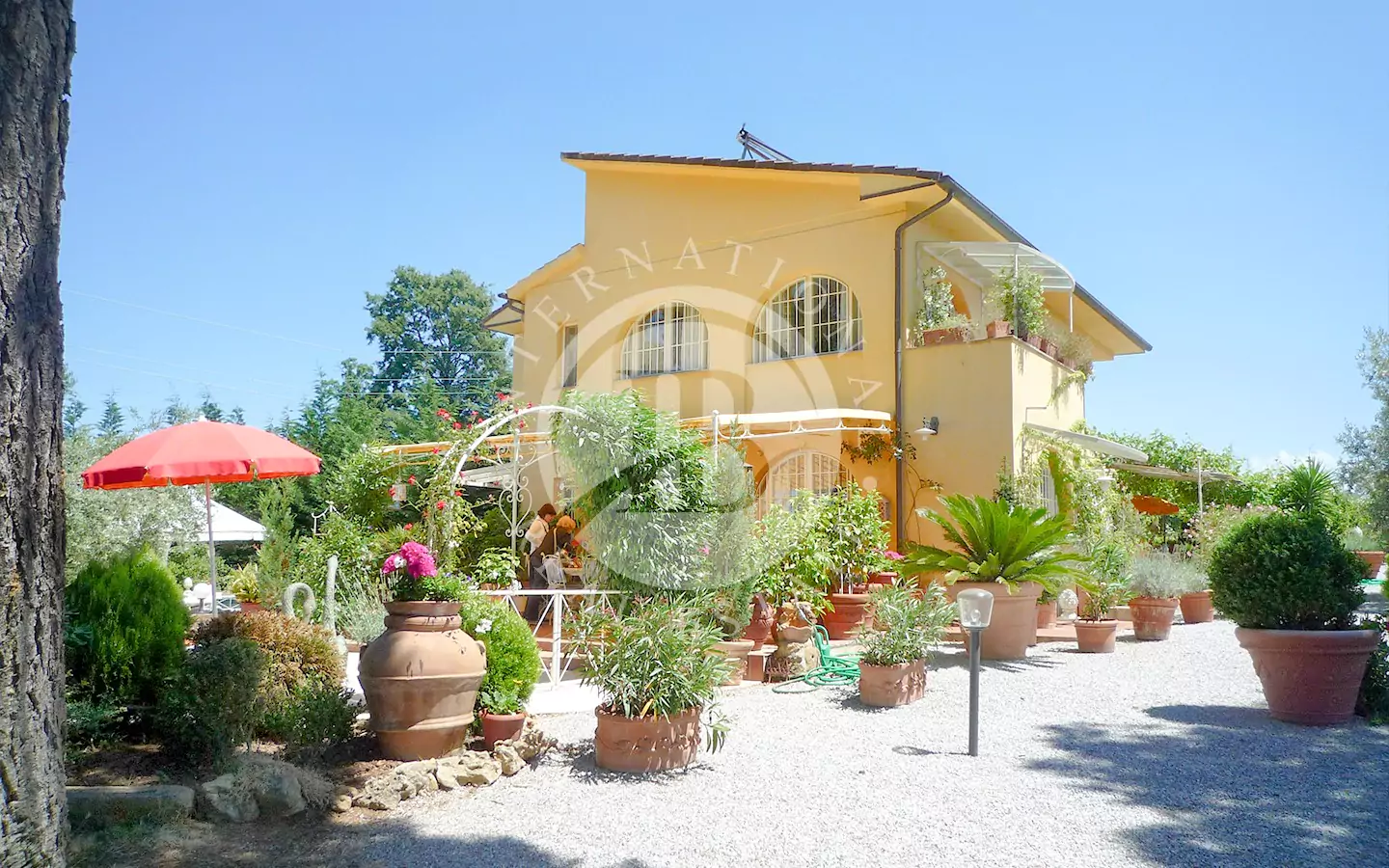 Vista Panoramica E Dependance Nelle Colline Toscane