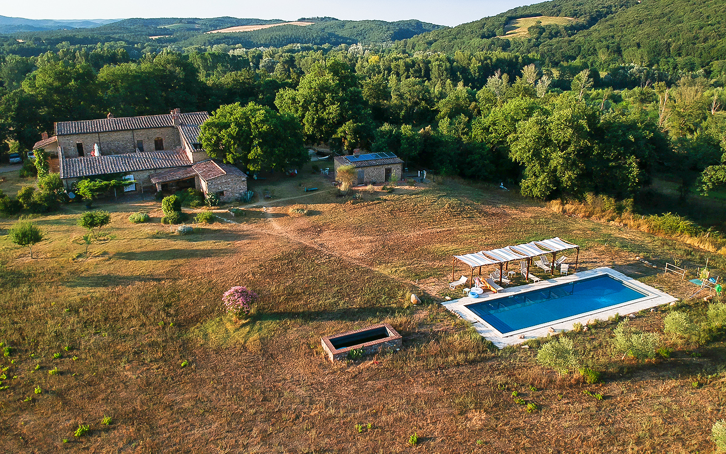Typical Tuscan Farmhouse With Large Land And Pool