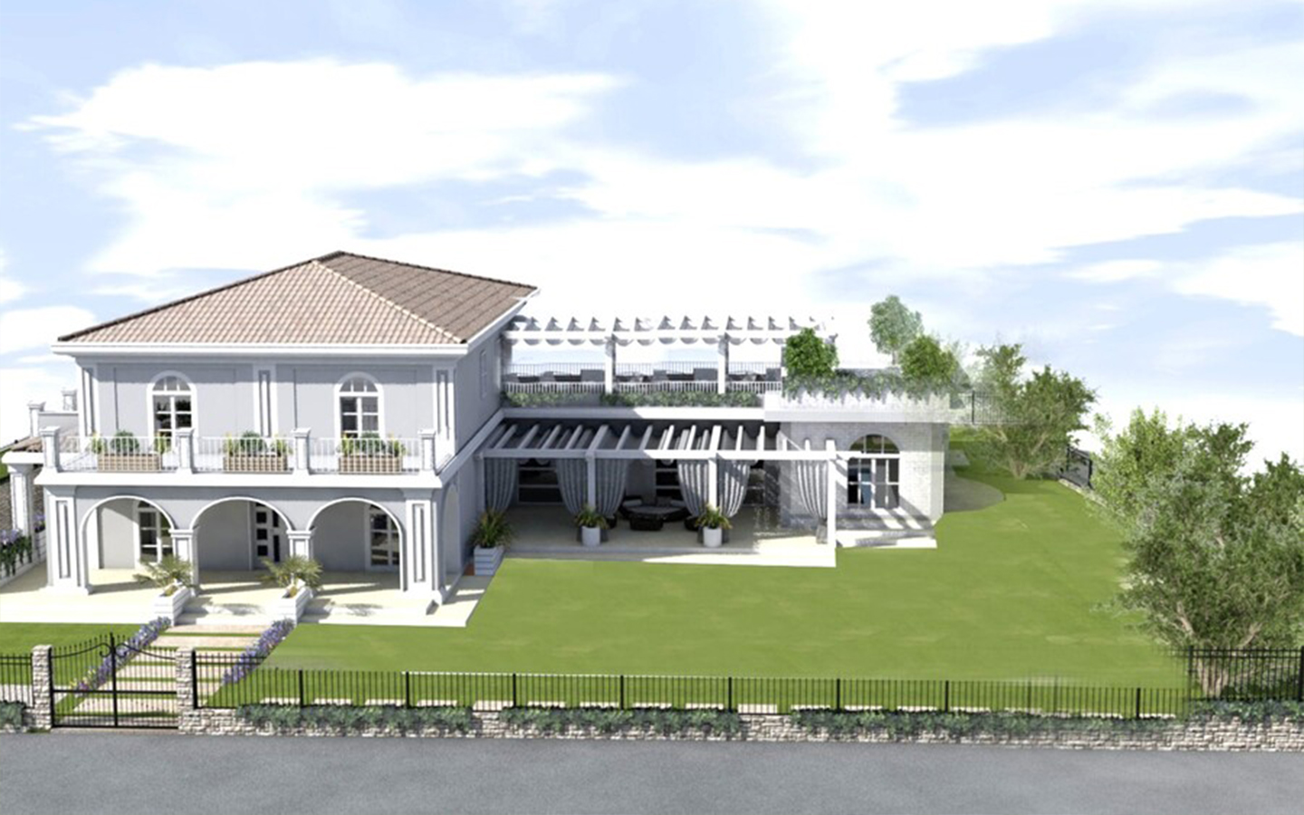 Arvostettu Villa rakenteilla merinäköalalla Tropeassa