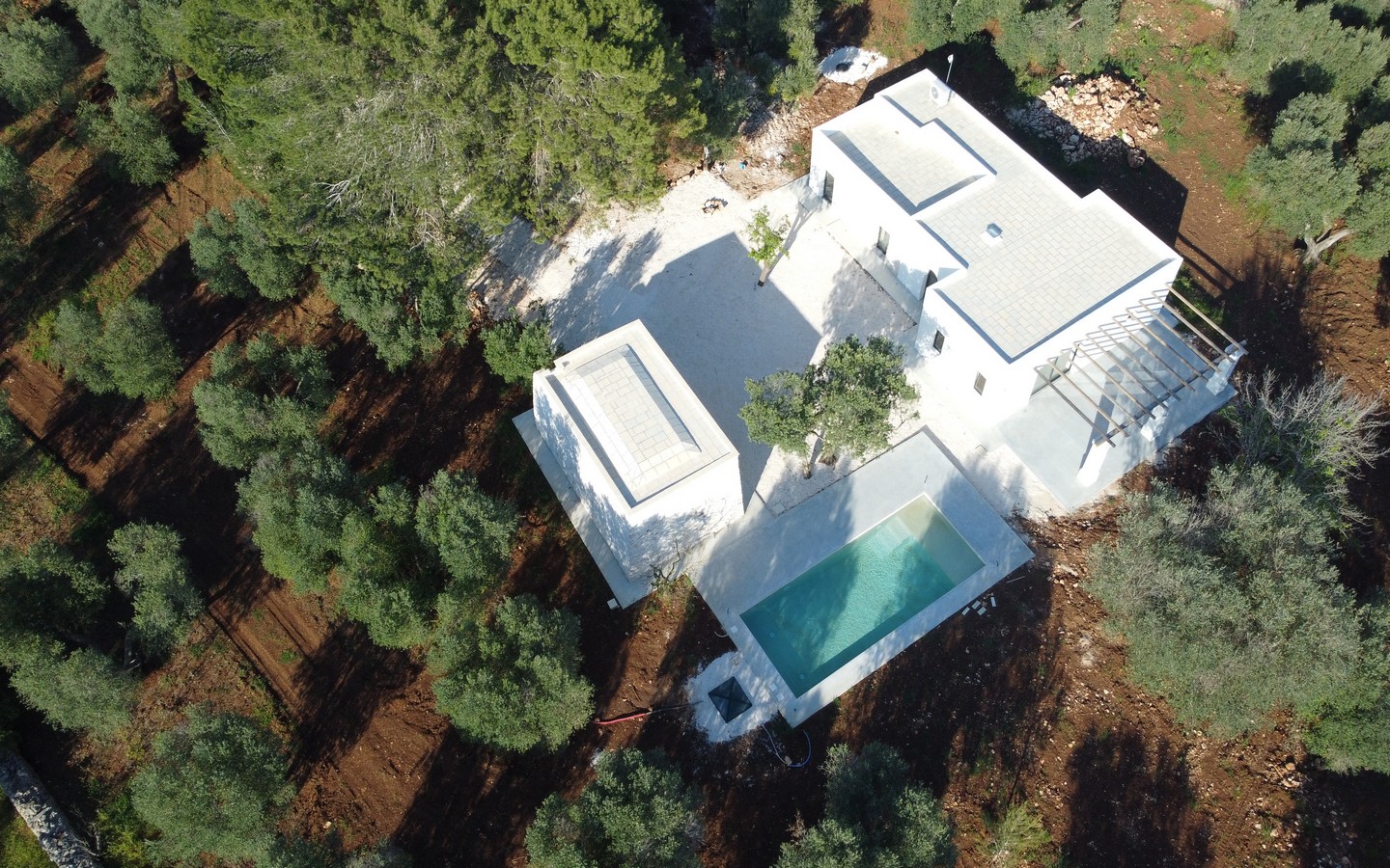 Prachtig nieuwbouwhuis met zwembad, dependance en olijfbomen in Ceglie Messapica