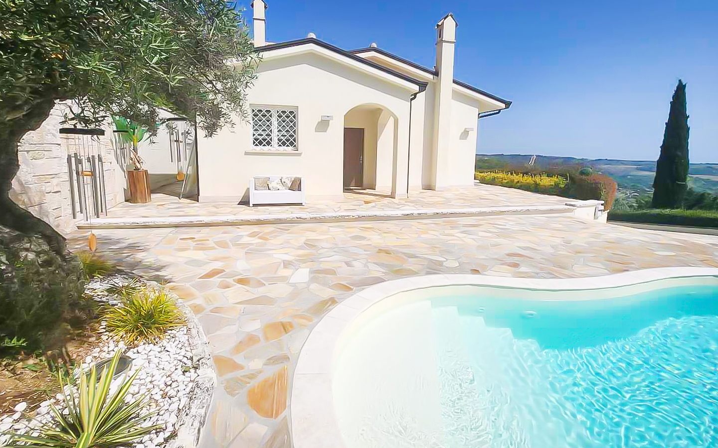 Villa Panoramica Di Prestigio Con Piscina E Vista Mare, Acquaviva Picena