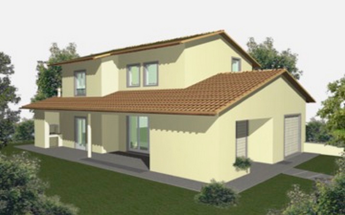 Villa di Prestigio al Grezzo in Costruzione sulle Colline di Lucca