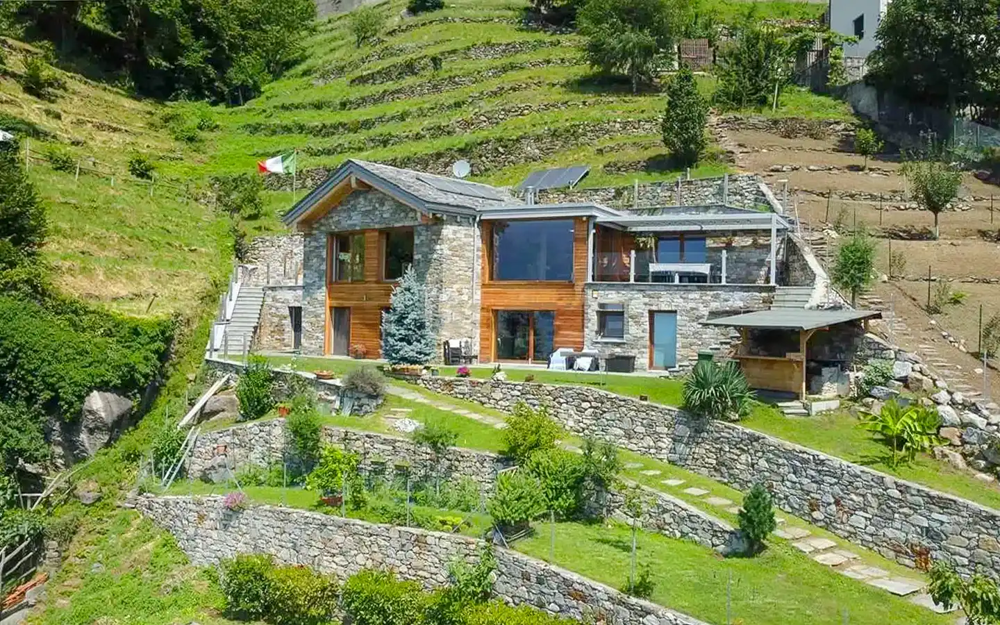 Luksusvilla med store rum og privat have i Chiavenna, Lombardiet