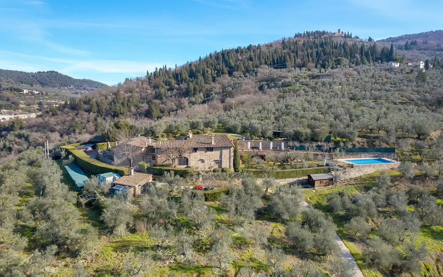 Villa af kolonisk oprindelse med pool et par kilometer fra Firenze